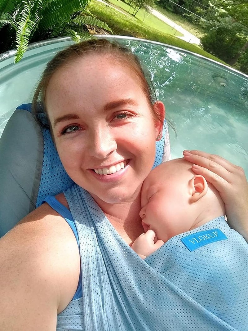 Vlokup Lakeblue Baby Wrap Sling Carrier - Image 1
